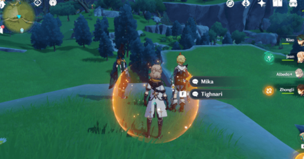 Genshin - Windblume Character Locations Day 3 - Mika and Tighnari