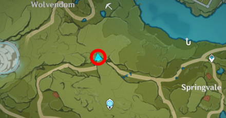 Genshin - Windblume Character Locations Day 3 - Mika and Tighnari Map