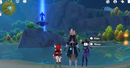 Genshin - Windblume Character Locations Day 3 - Mona and Klee