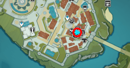 Genshin - Windblume Character Locations Day 3 - Cyno Map