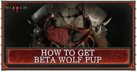 Diablo 4 - How to Get Beta Wolf Pup Pack