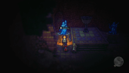 Octopath Traveler 2 - Use Shiny Mirror on Statue