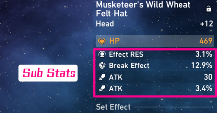 Honkai Star Rail - What are Relic Sub Stats