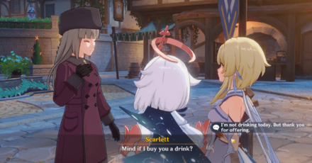 Genshin - Scarlett Character Story and Lore - Traveler from another land