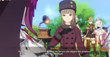 Genshin - Scarlett Character Story and Lore - The windblume prophecy