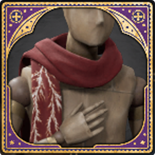 Hogwarts Legacy - Collection - Carmine Lightning Boy Scarf