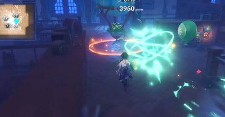 Genshin - Floral Pursuit Day 6 - Light source surrounded by Ersatz Balloons