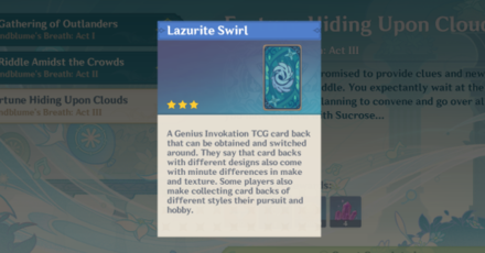 Genshin - Windblume Gift - Contains Cyno