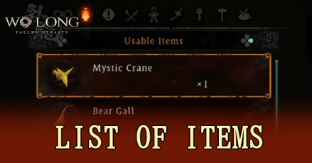 List of Items - Top Banner