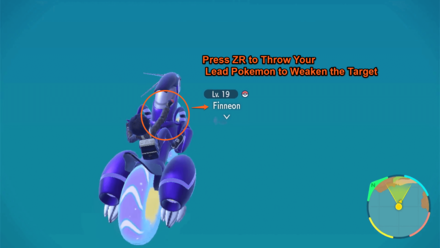 Pokemon SV - Underwater Fish ZR Throw Pokeball