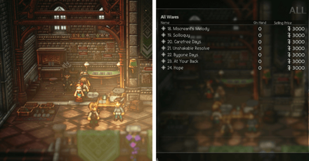 Octopath Traveler 2 - Wellgrove, Leaflands Merchant
