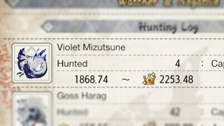 MH Rise Sunbreak Violet Mizutsune Gold Crown