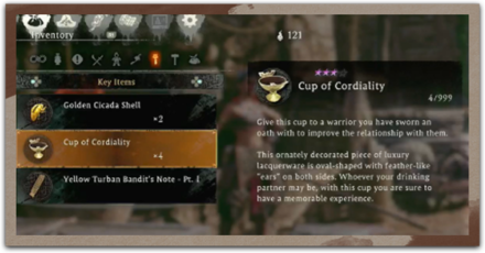 Wo Long Fallen Dynasty - How to Get the Cup of Cordiality