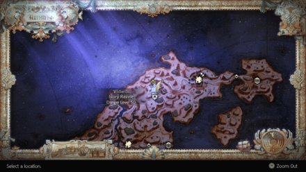 Octopath Traveler 2 - Ivory Ravine Map