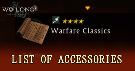List of Accessories