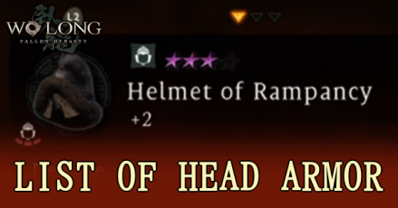 List of Head Armor