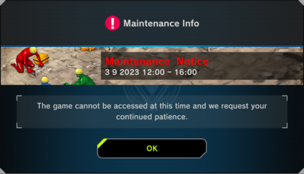 March 9 2023 Maintenance Extended
