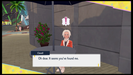 Pokemon Scarlet and Violet - Levincia Gym Test Look for Clavell.png
