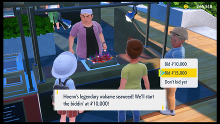 Pokemon Scarlet and Violet - Cascarraffa Gym Test Bidding