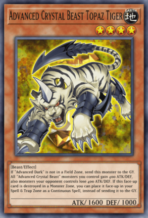 Advanced Crystal Beast Topaz Tiger
