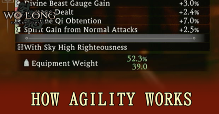 Wo Long Fallen Dynasty - How Agility Works