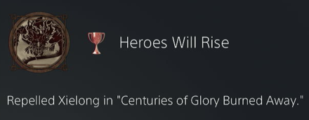 Wo Long Fallen Dynasty - Heroes Will Rise Achievement