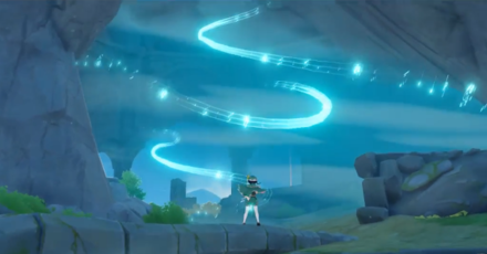 Genshin - Hurdle Wallkthrough - Disperse the wind barrier