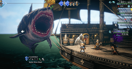 Octopath Traveler 2 - Battle Worn Shark