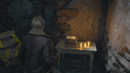 Typewriter Save Point Resident Evil 4 Remake