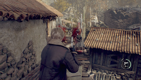 RE4R - fighting off the villagers