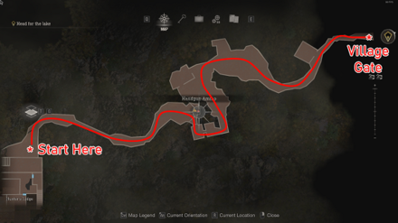 RE4R - Head for the lake map 1