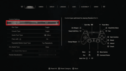 Resident Evil 4 Remake - Type A-1 Controls for Beginners