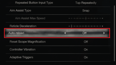 Resident Evil 4 Remake - Disable Auto-Reload