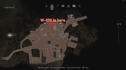 RE4 Remake - W870 Map Location