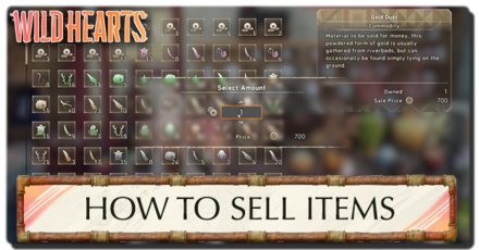 Wild Hearts - How to Sell Items