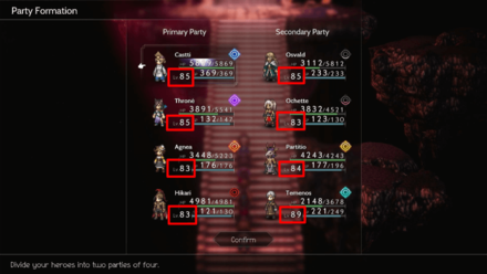 Octopath Traveler 2 - Level Up Characters