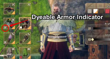Wild Hearts - Dyeable armor indicator