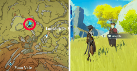 Genshin - Vibro-Crystal Verification - Domain Location in Lumberpick Valley