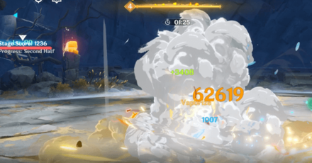 Genshin - How to Get 2000 Points in Day 1 Heat Deflection - Use Vaporize for Added Damage
