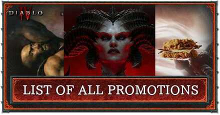 List of All Promotions - Diablo 4