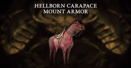 Hellborn Carapace Mount Armor - Diablo 4