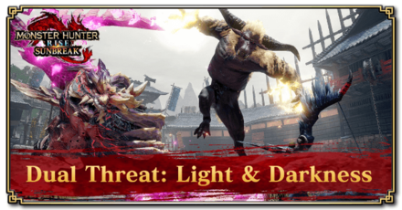 Monster Hunter Rise (MH Rise) - Dual Threat: Light & Darkness Quest Banner