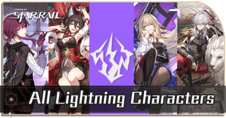 Honkai Star Rail - List of All Lightning Characters