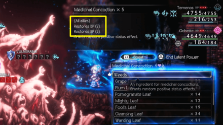 Octopath Traveler 2 - Use Concoctions