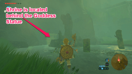 Shae Katha Shrine Overworld Location