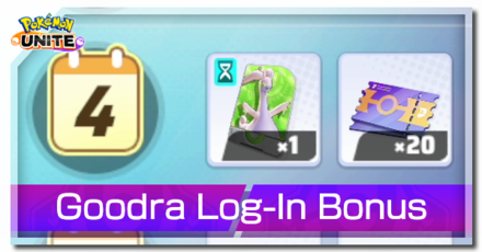 Pokemon UNITE - Goodra Log-In Bonus Banner