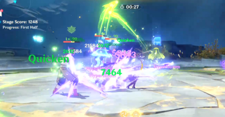 Genshin - Vibro-Crystal Verification Day 4 - Trigger Quicken and Hyperbloom