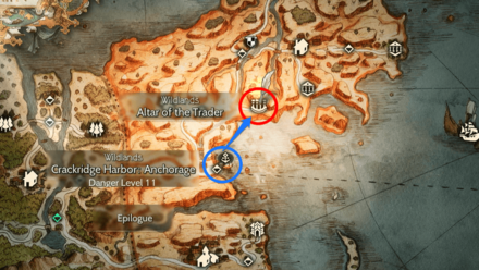 Octopath Traveler 2 - Merchant Altar Map
