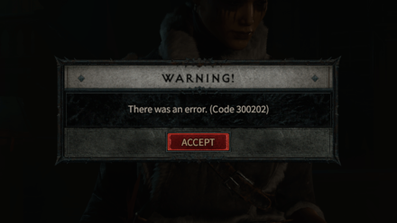 Diablo 4 - Error Code 300202