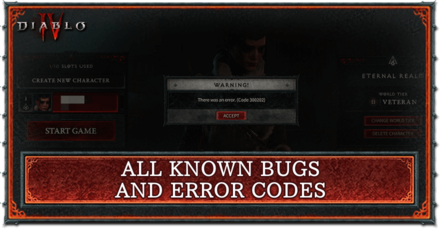 All Known Bugs and Error Codes | Diablo 4｜Game8